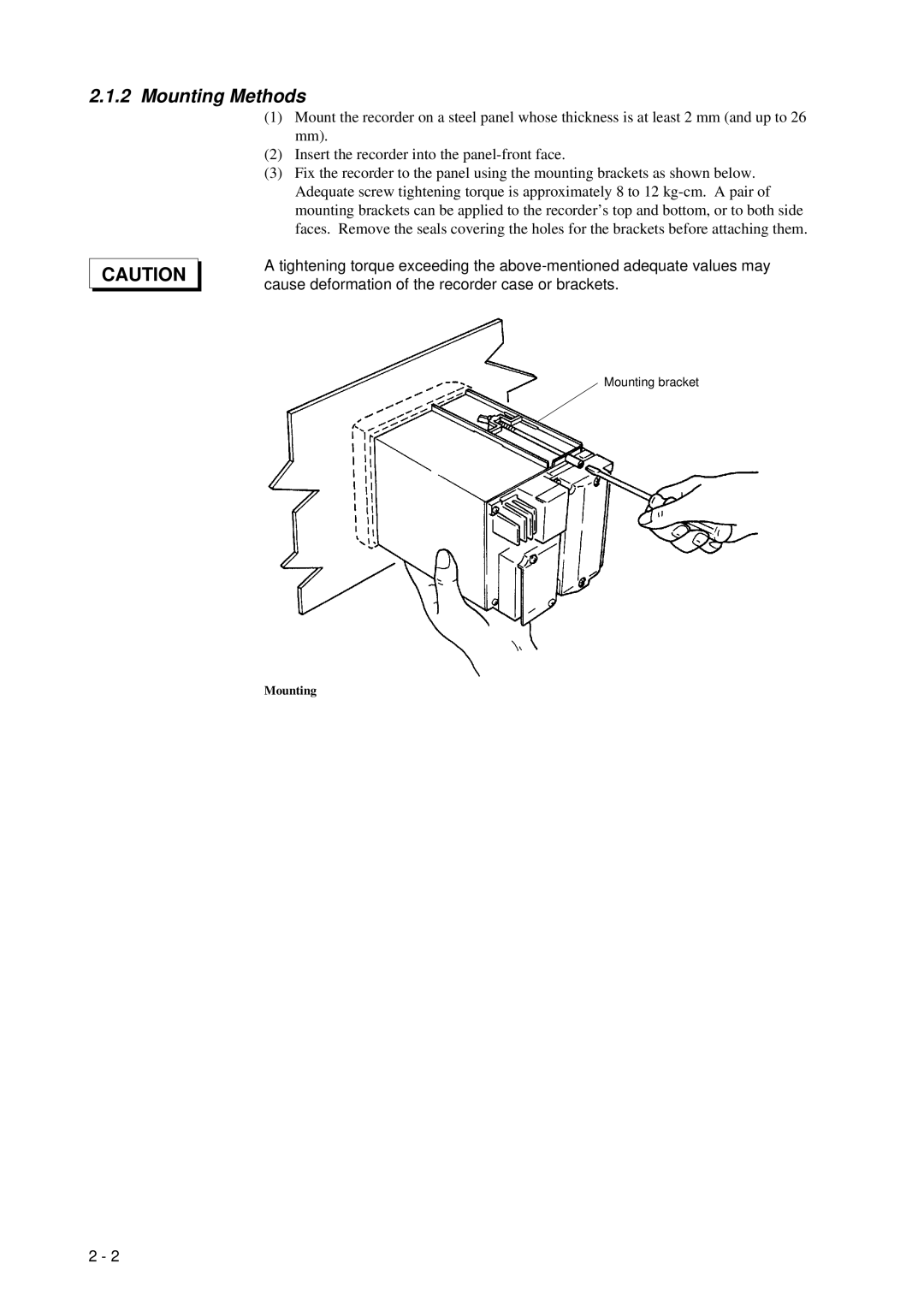 Omega RD260A instruction manual Mounting Methods 