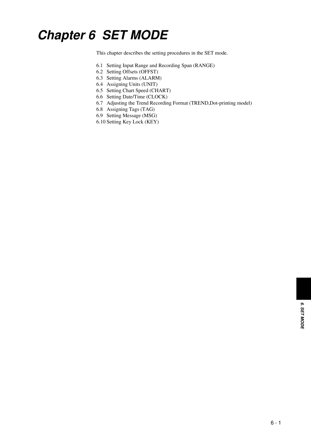 Omega RD260A instruction manual SET Mode 