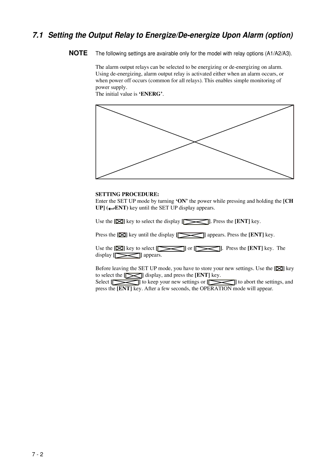 Omega RD260A instruction manual Setting Procedure 