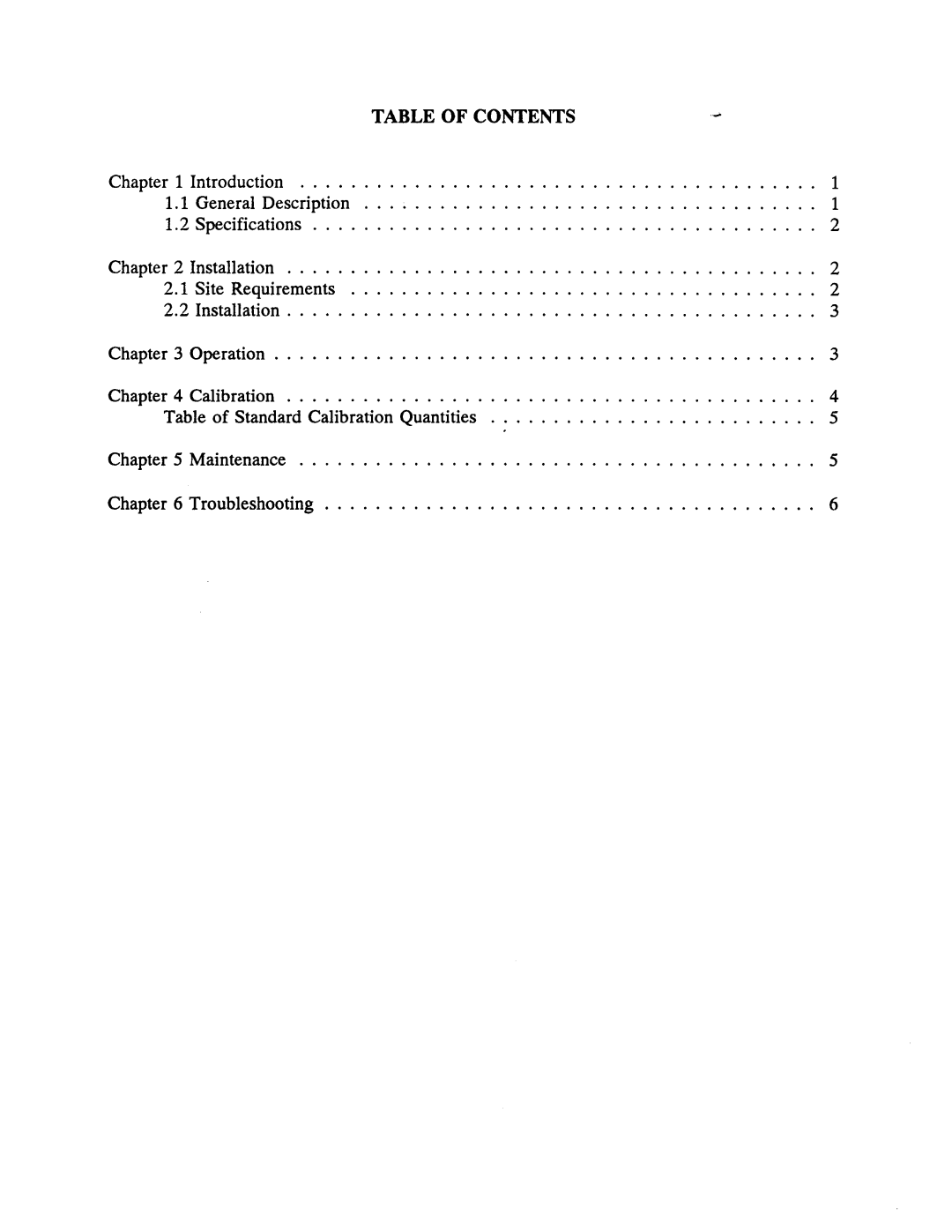 Omega RG-2501 manual Table of Contents 