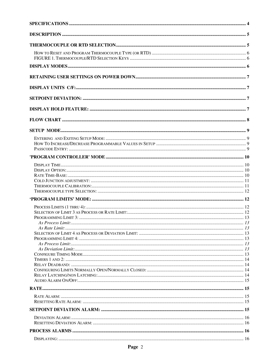 Omega Speaker Systems DPS3301 manual Specifications Description Thermocouple or RTD Selection 