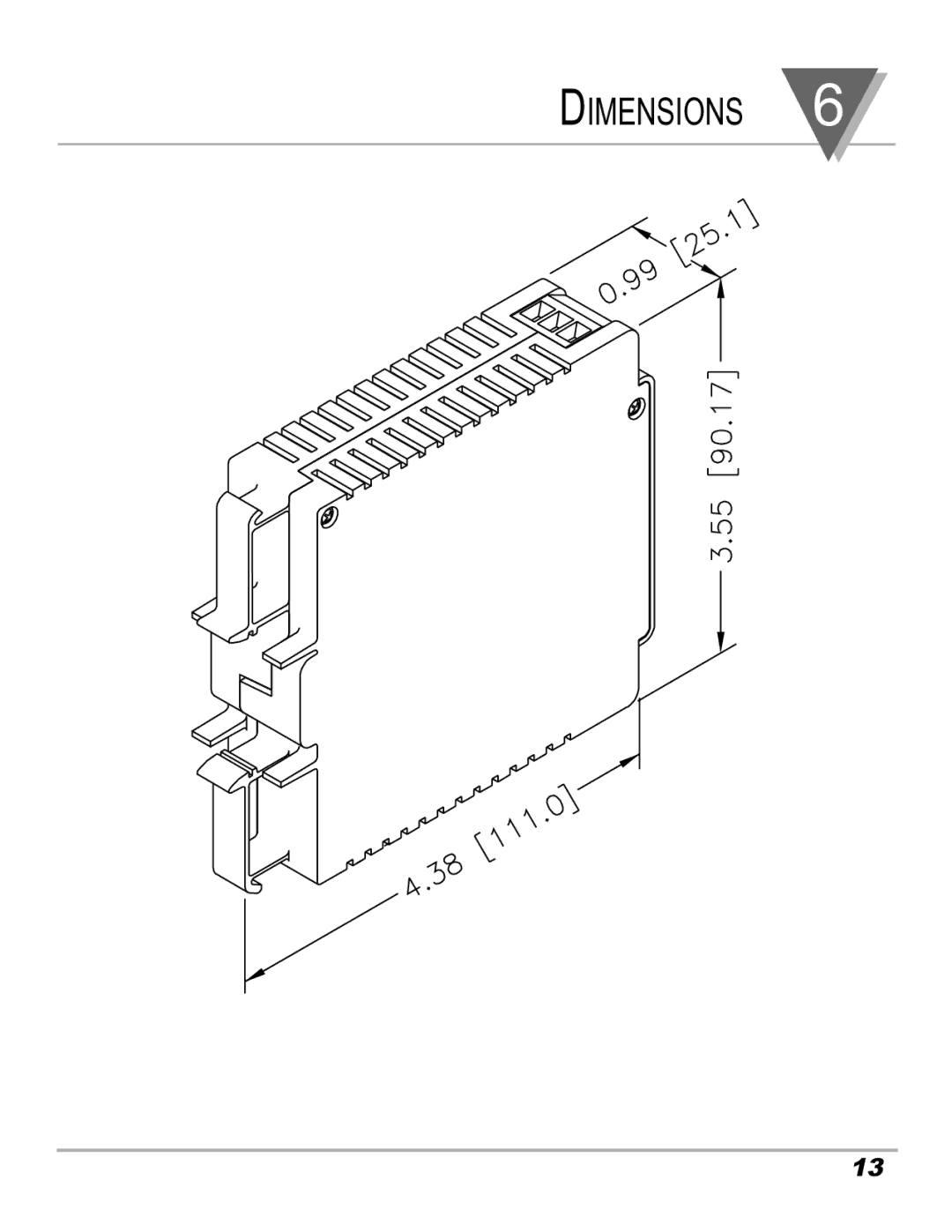 Omega Speaker Systems iDRN-PS-1000 manual Dimensions 