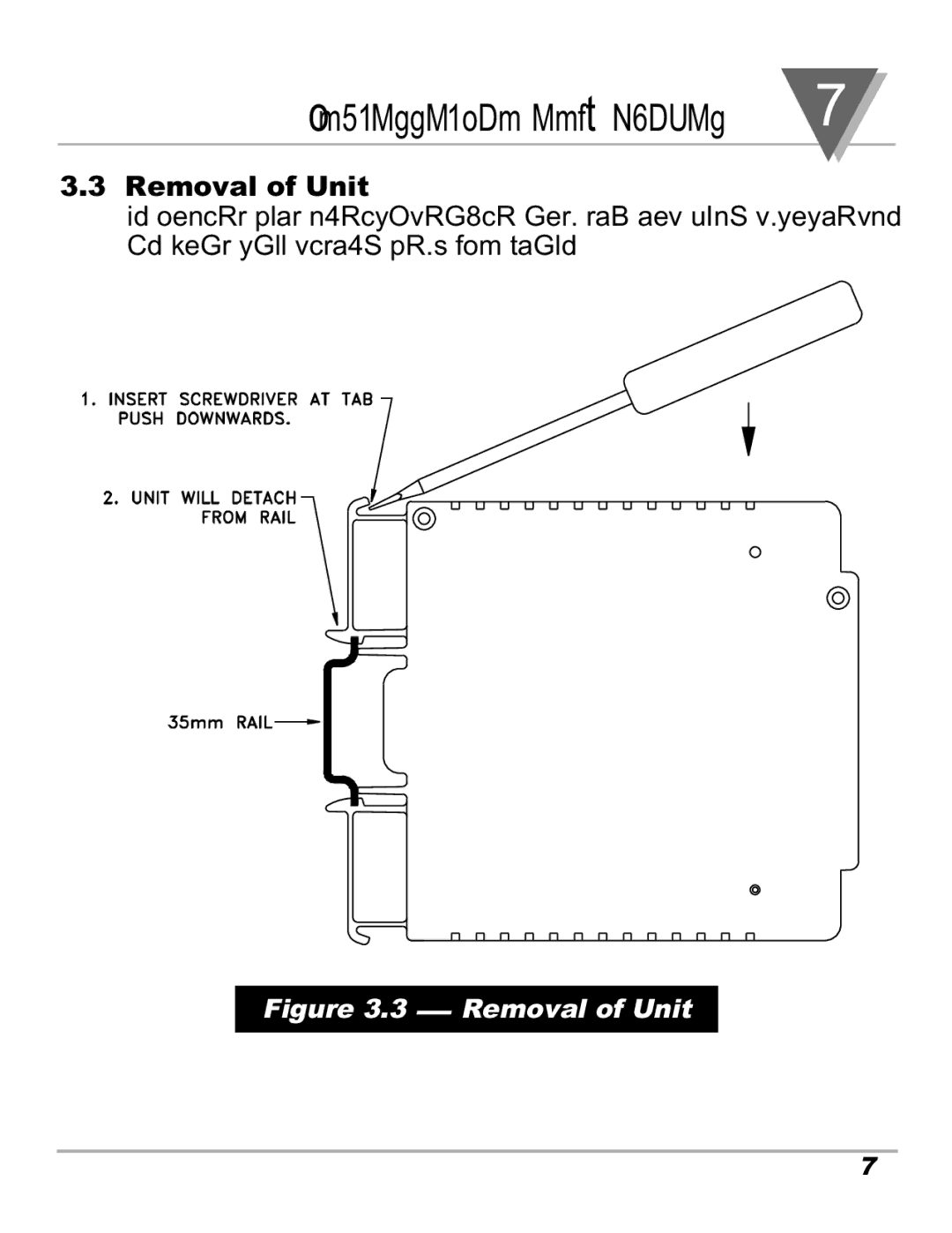 Omega Speaker Systems iDRN-PS-1000 manual Installation and Removal, Removal of Unit 