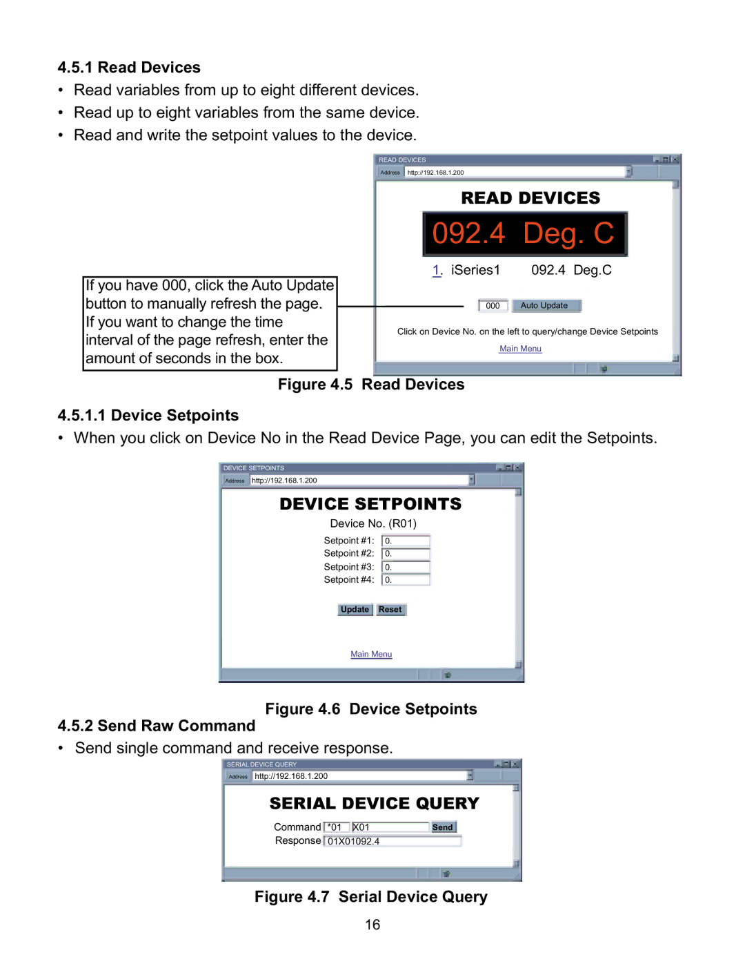 Omega Speaker Systems iLD Series manual Read Devices Device Setpoints 