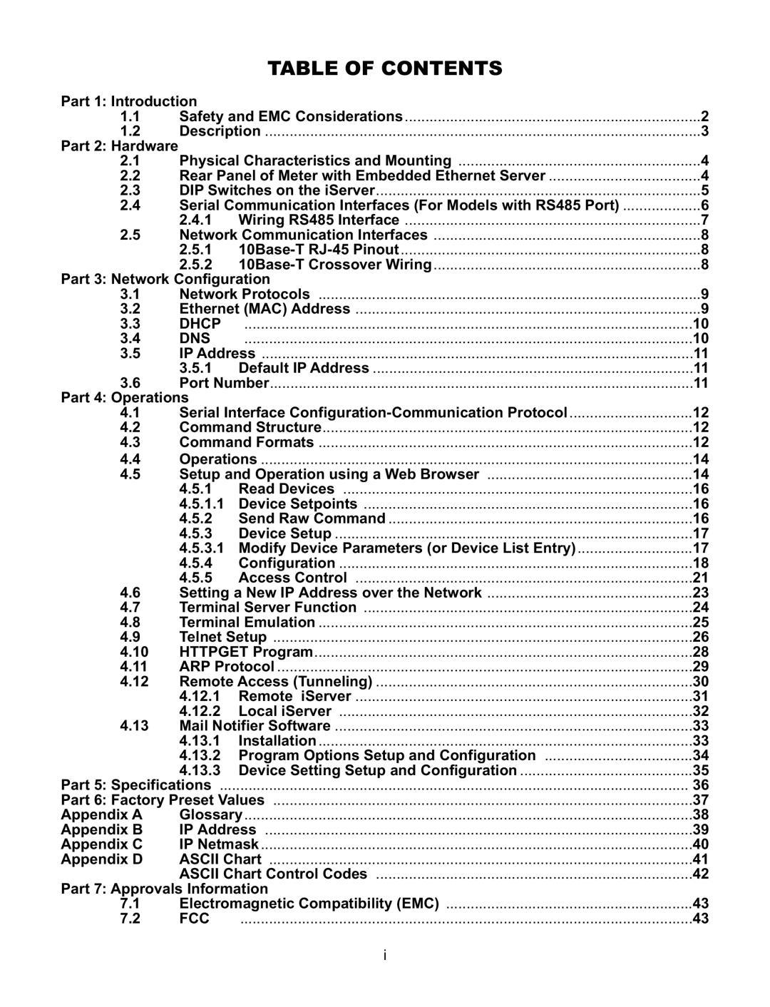 Omega Speaker Systems iLD Series manual Table of Contents 