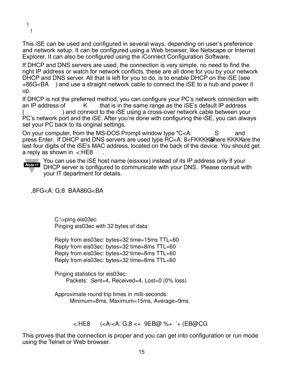 Omega Speaker Systems iSE-TC manual Part Operations, Testing the Connection 