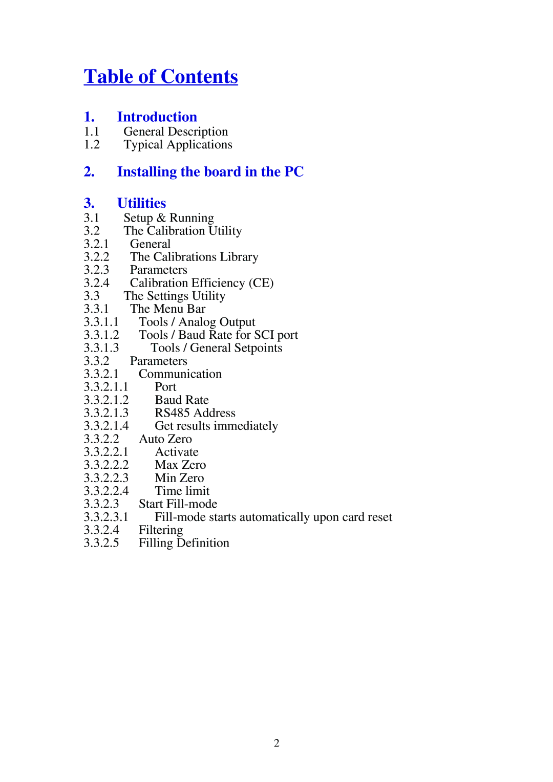 Omega Speaker Systems LCIC-WIM-BEN manual Table of Contents 