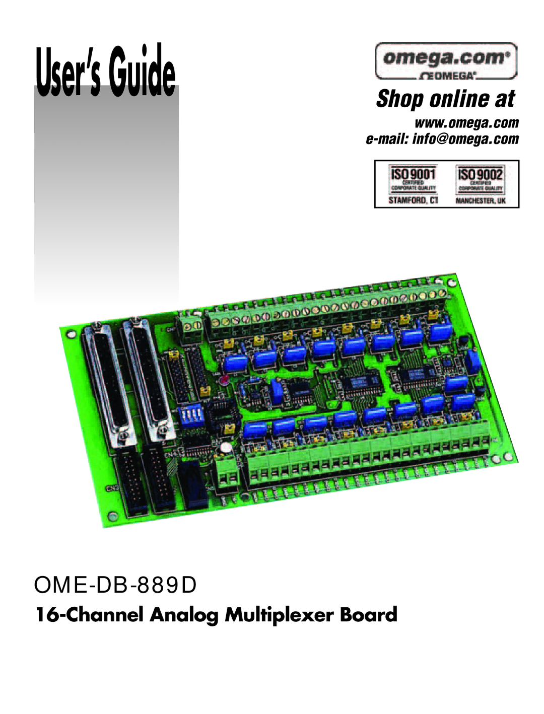 Omega Speaker Systems OME-DB-889D manual User’sGuide 