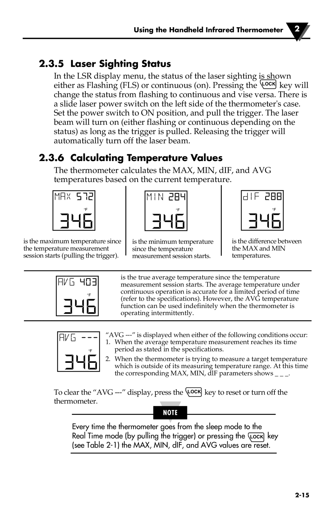 Omega Speaker Systems OS523E, OS532E, OS524E, OS530LE, OS53xE-CF, OS534E Laser Sighting Status, Calculating Temperature Values 