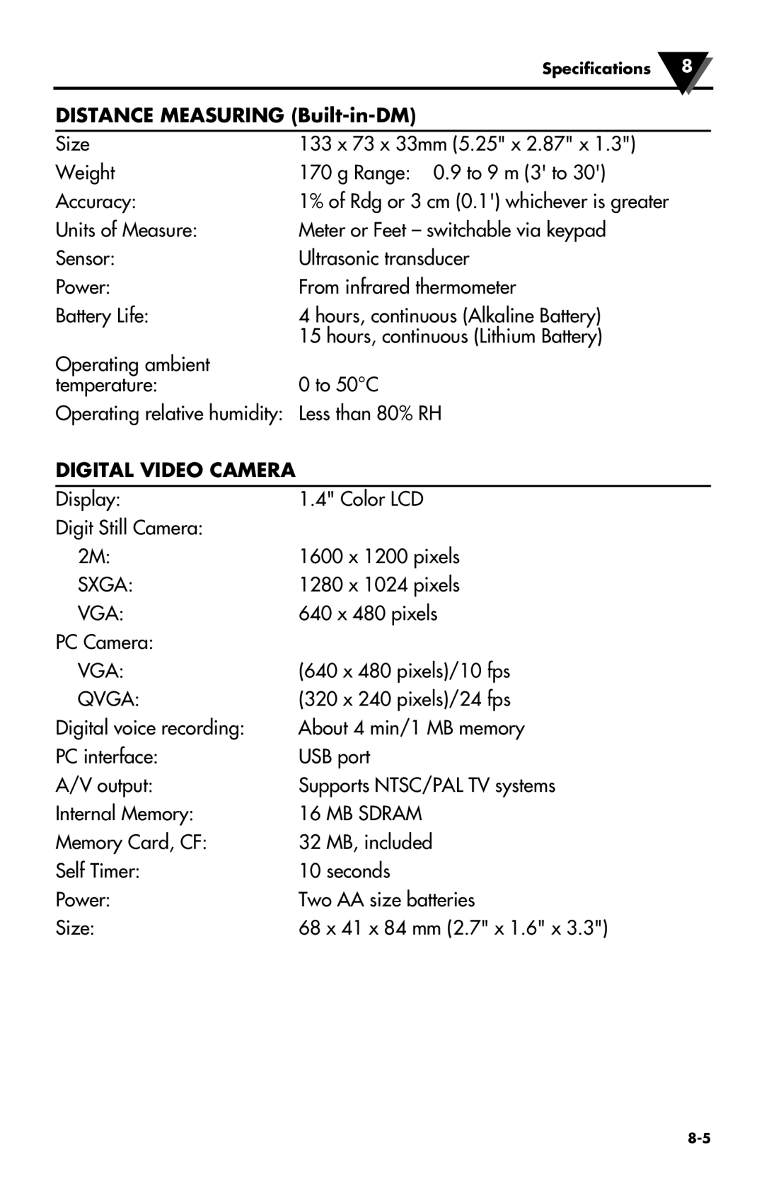 Omega Speaker Systems OS530LE, OS532E, OS524E, OS53xE-CF, OS534E, OS530HRE, OS523E, OS533E manual Digital Video Camera 