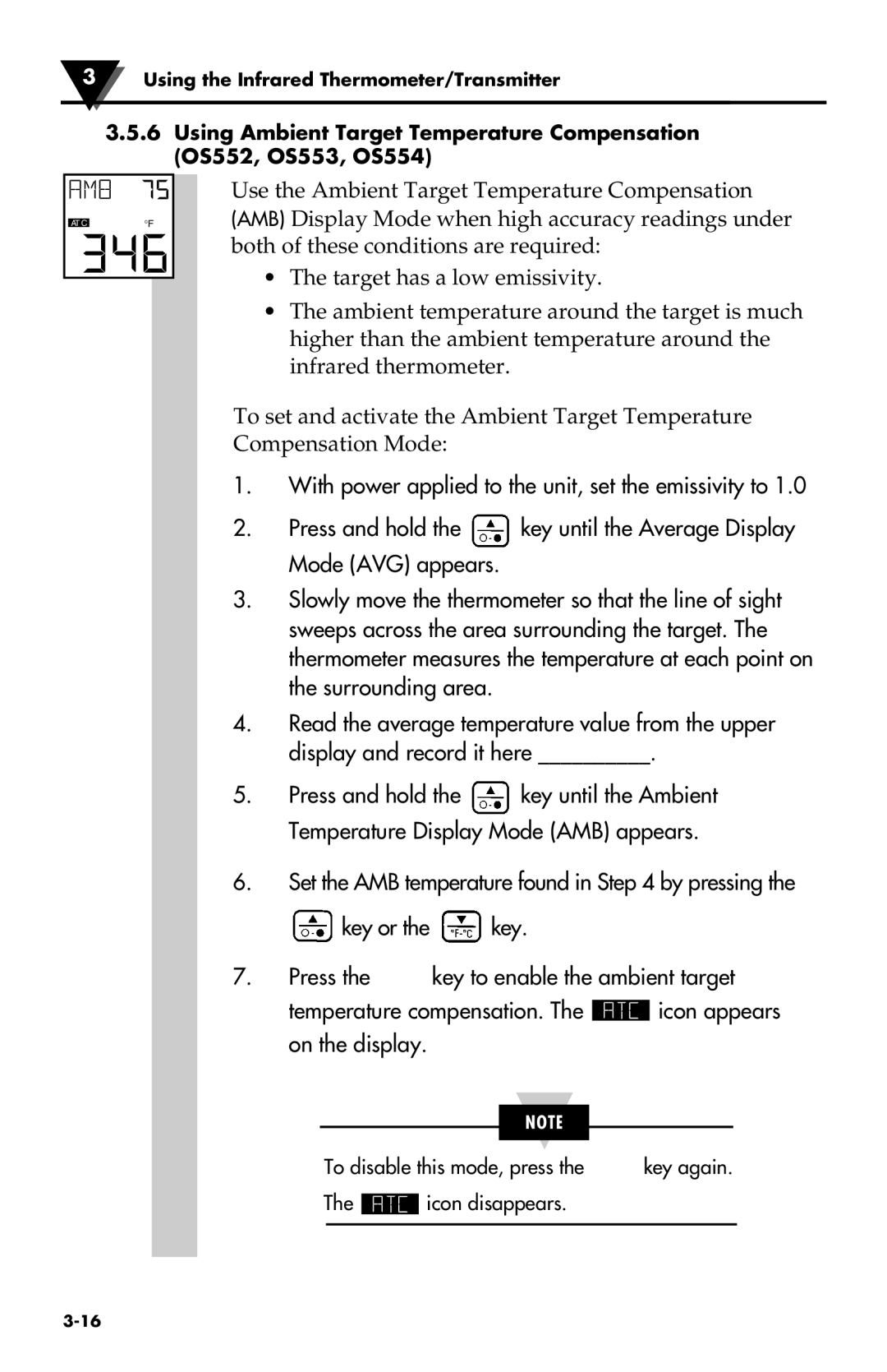 Omega Speaker Systems OS550-BB Series, OS550 Series manual To disable this mode, press the key again Icon disappears 