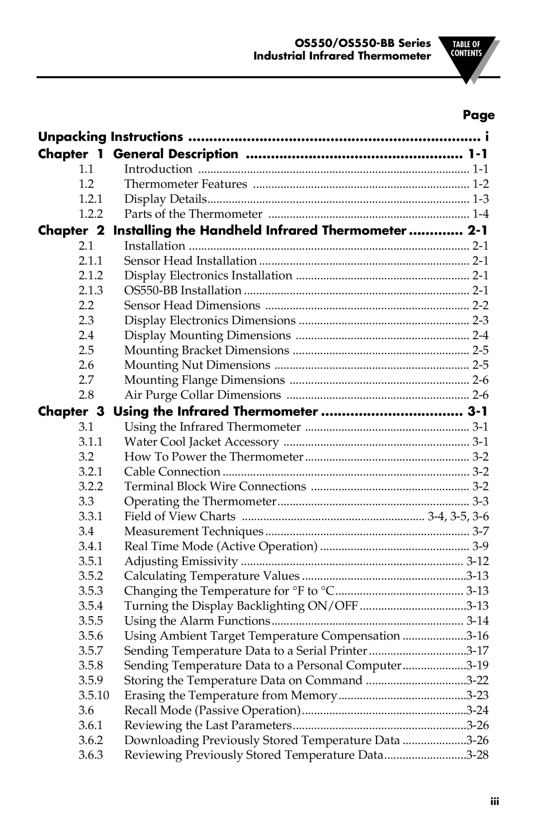 Omega Speaker Systems OS550 Series, OS550-BB Series manual Unpacking Instructions Chapter General Description 