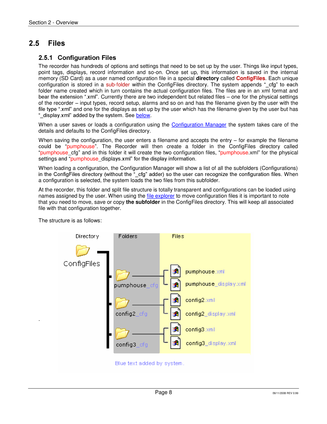 Omega Speaker Systems RD8300 manual Configuration Files 