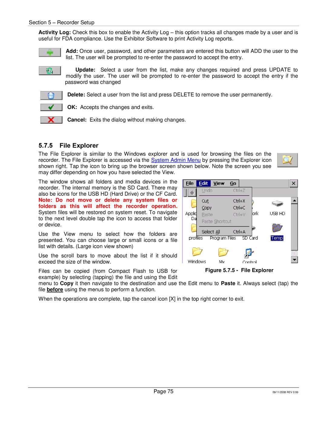 Omega Speaker Systems RD8300 manual File Explorer 