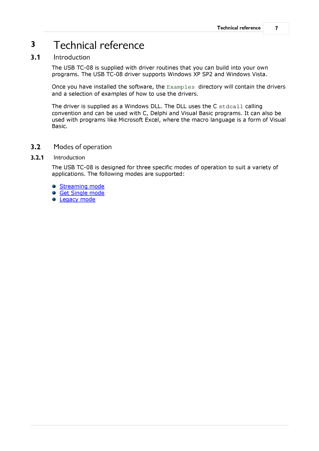 Omega Speaker Systems TC-08 manual Introduction, Modes of operation 