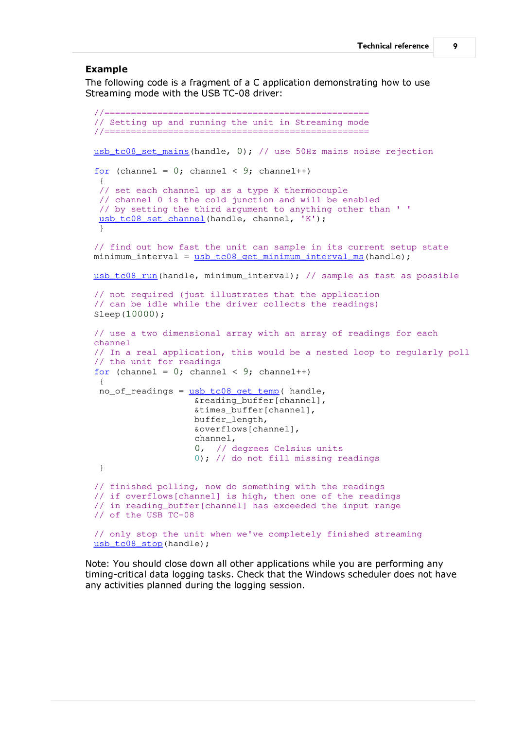 Omega Speaker Systems TC-08 manual Example, ================================================== 