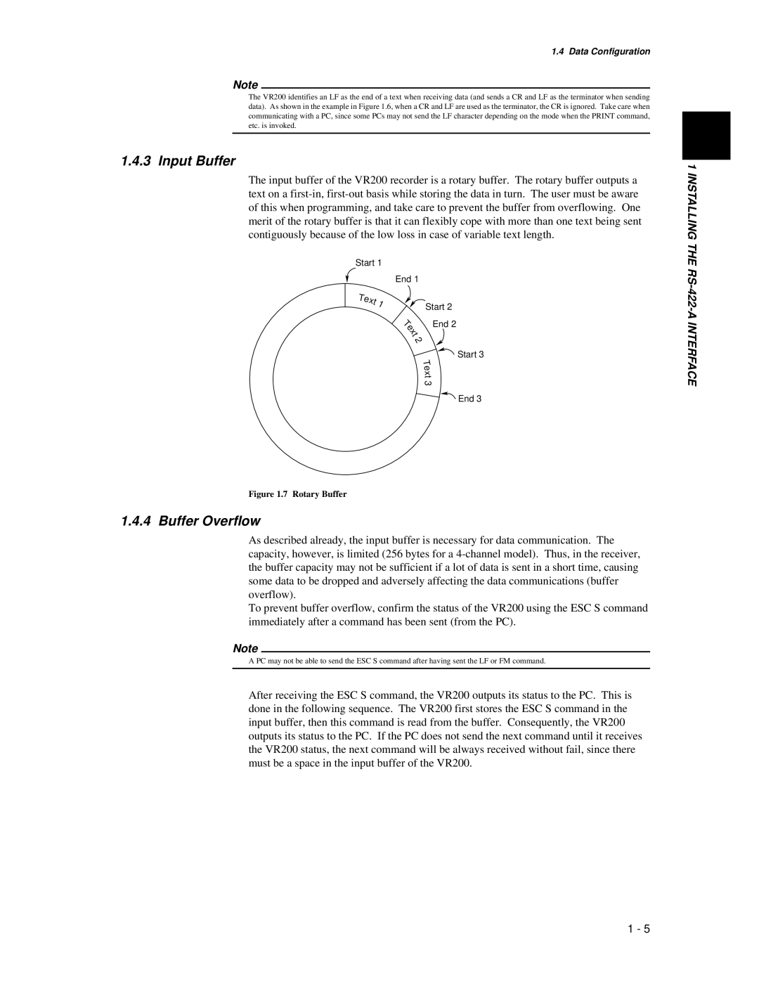 Omega Speaker Systems VR200 instruction manual Input Buffer, Buffer Overflow 