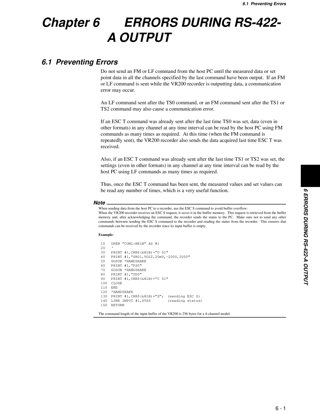 Omega Speaker Systems VR200 instruction manual Output, Preventing Errors 