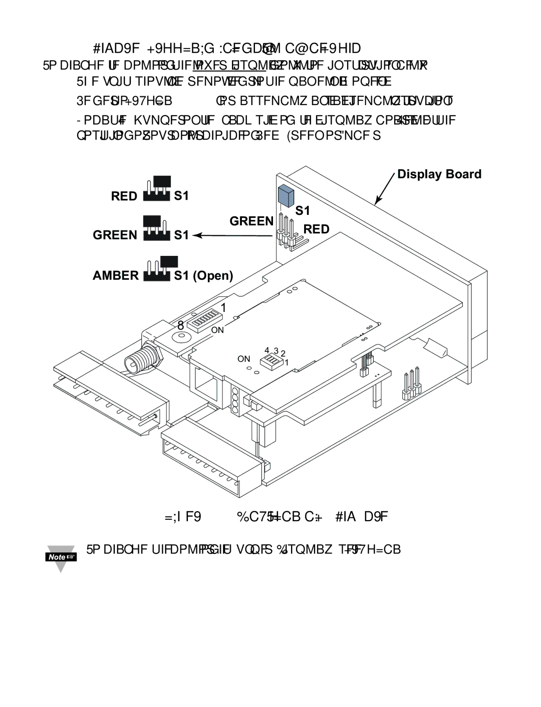 Omega Speaker Systems wi Series manual Jumper Settings for Display Color Setup, Location of S1 Jumper 