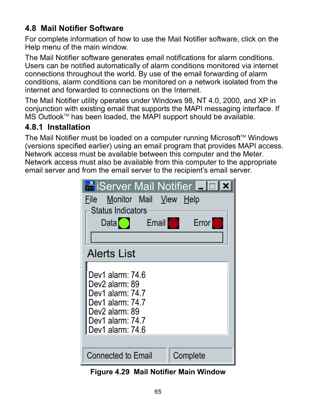 Omega Speaker Systems wi Series manual Mail Notifier Software, Installation 