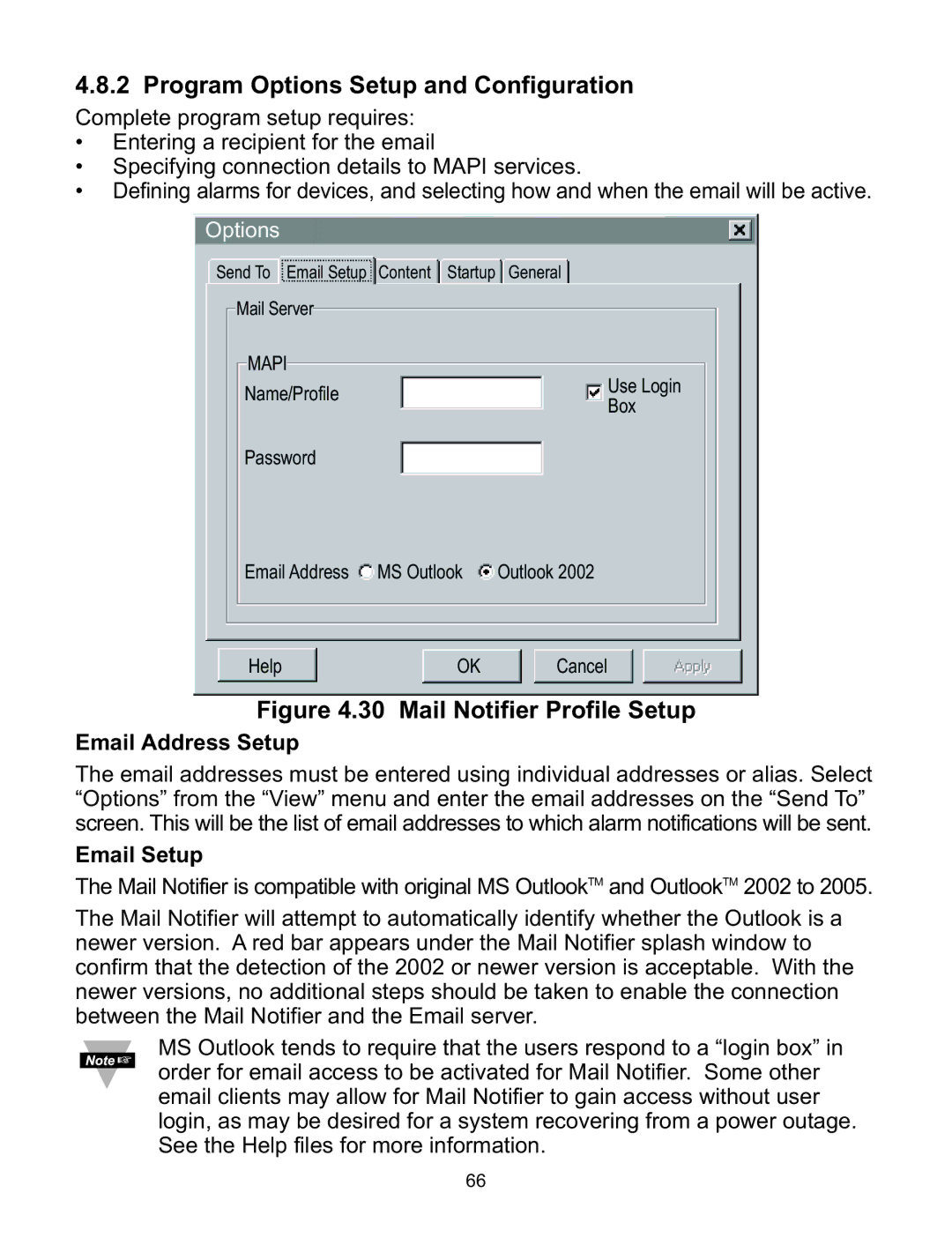 Omega Speaker Systems wi Series manual Email Address Setup, Email Setup 