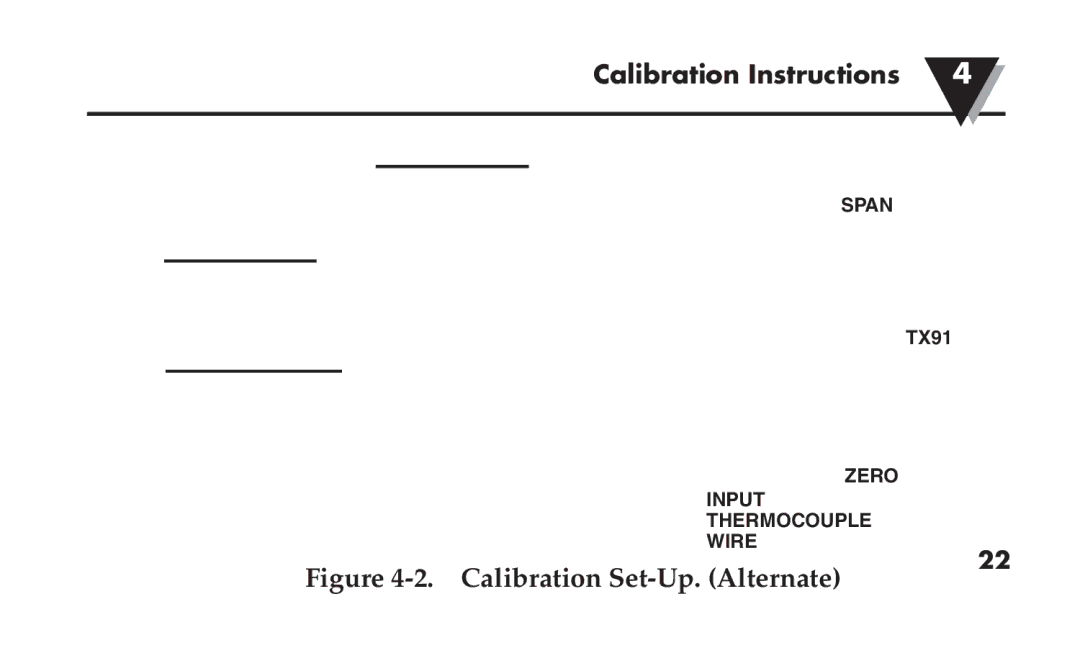 Omega TX91 manual Calibration Set-Up. Alternate 