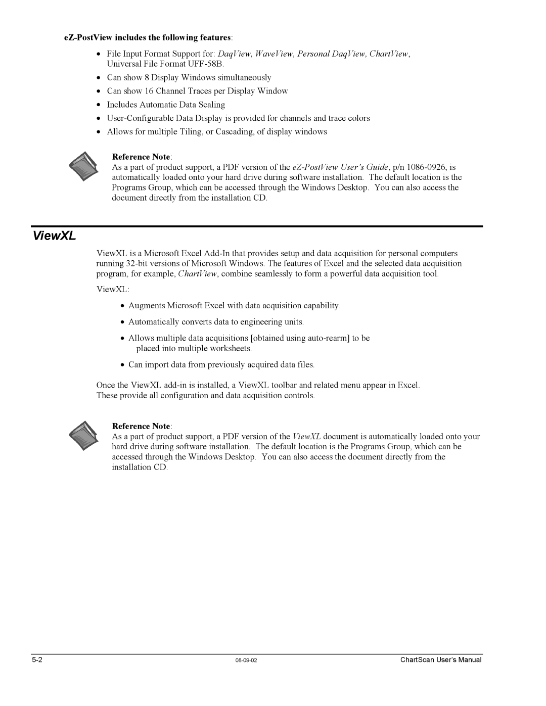 Omega Vehicle Security 1400 manual ViewXL, EZ-PostView includes the following features, Reference Note 