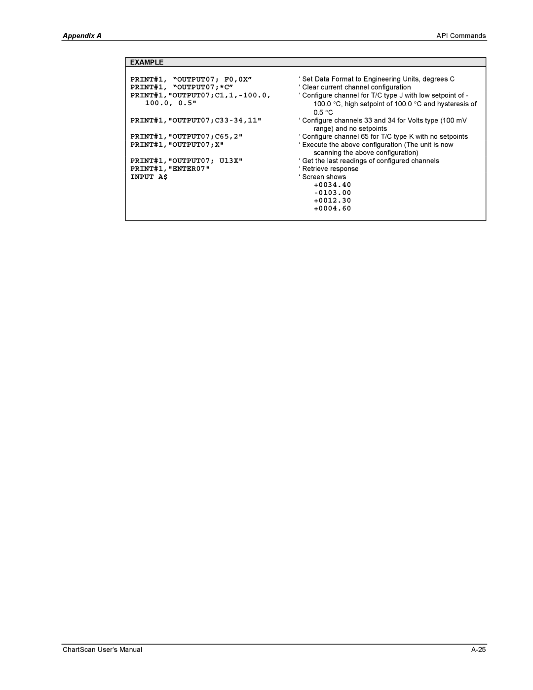 Omega Vehicle Security 1400 manual PRINT#1, OUTPUT07*C, PRINT#1,OUTPUT07X, PRINT#1,OUTPUT07 U13X 