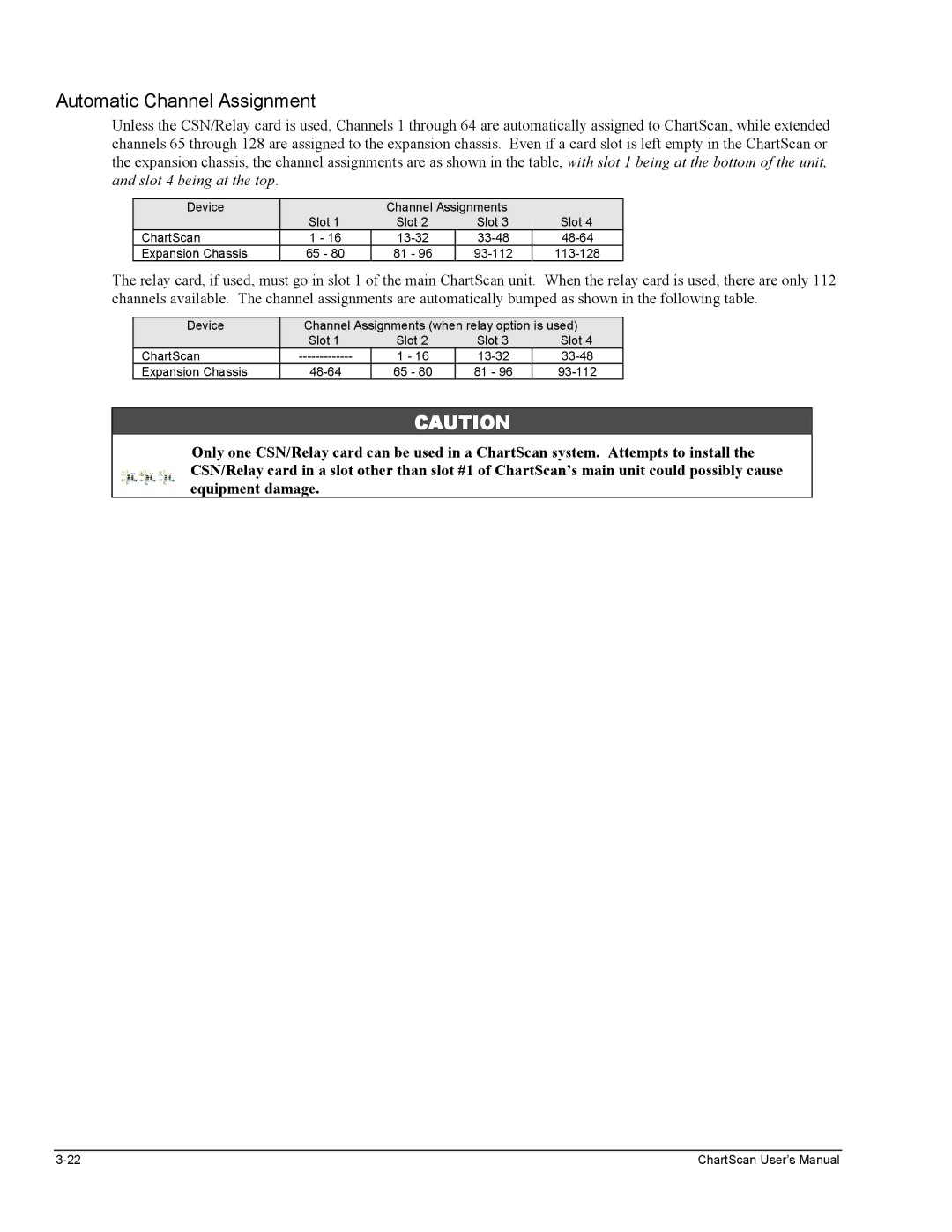 Omega Vehicle Security 1400 manual Automatic Channel Assignment, Device Channel Assignments Slot 