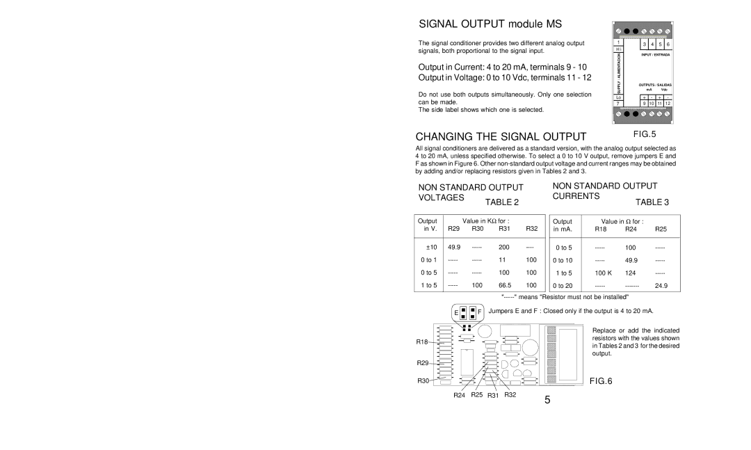 Omega Vehicle Security CCT-80 Series manual Changing the Signal Output, NON Standard Output Voltages Currents 