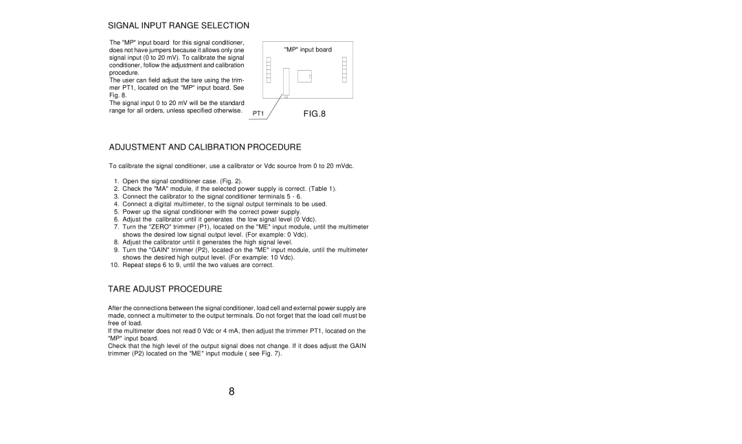 Omega Vehicle Security CCT-80 Series manual Signal Input Range Selection, Adjustment and Calibration Procedure 