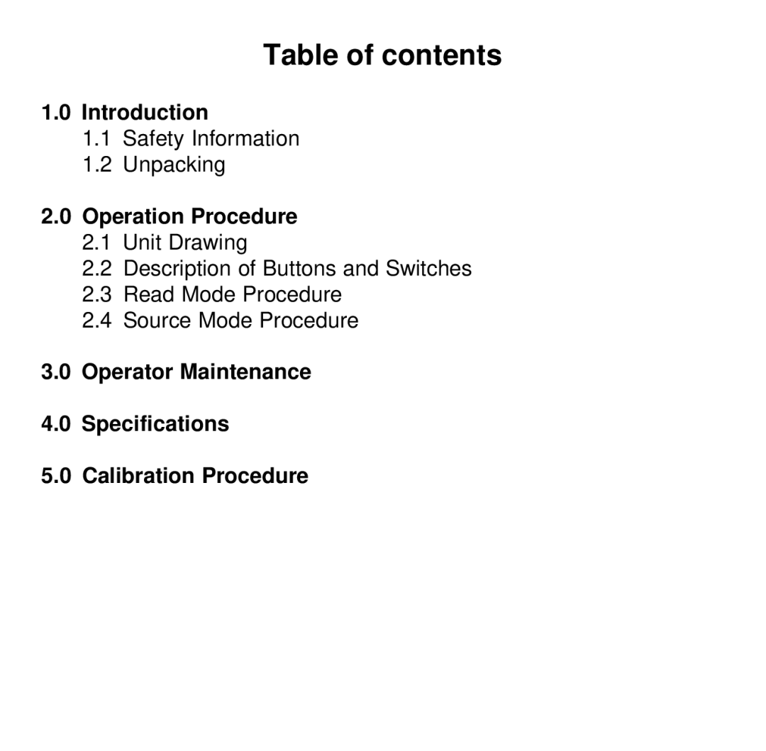 Omega Vehicle Security CL3512A manual Table of contents 