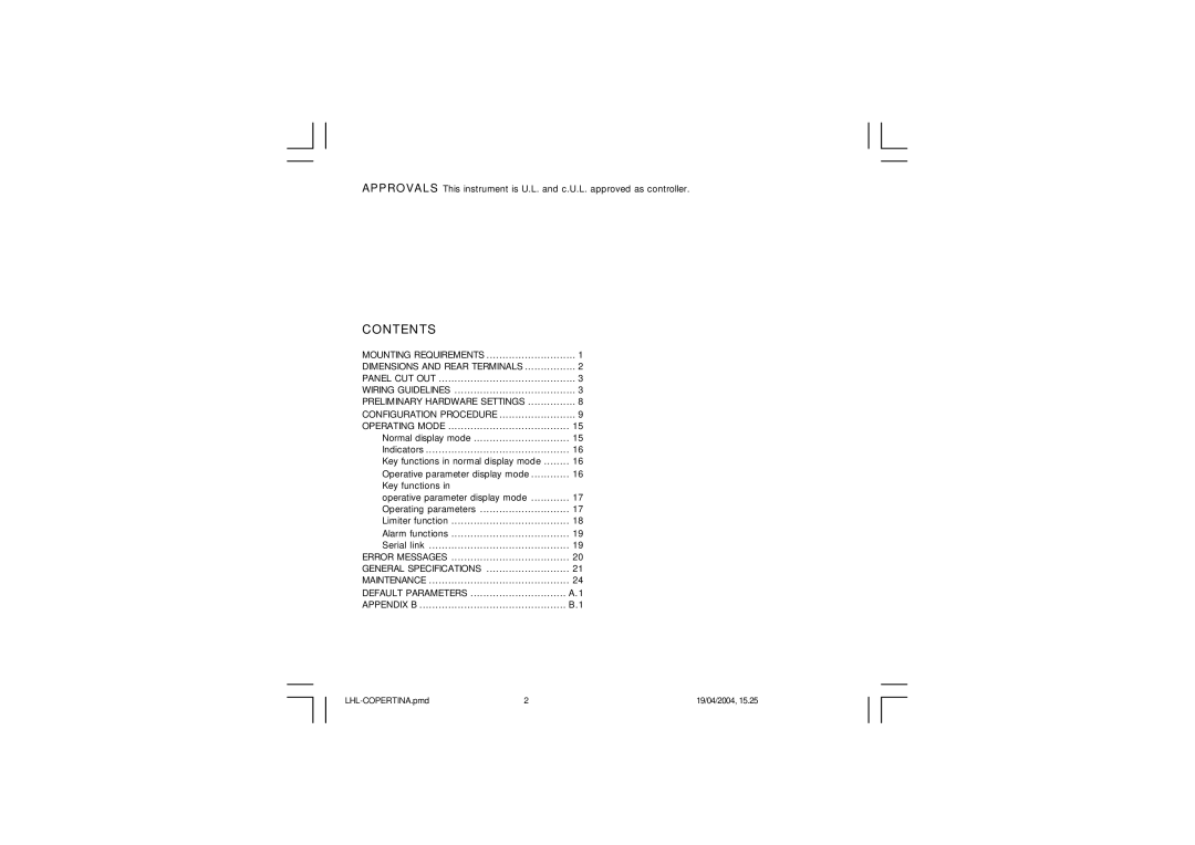 Omega Vehicle Security CN3271 Series manual Contents 