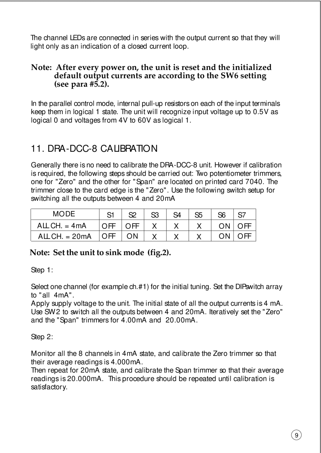 Omega Vehicle Security manual DRA-DCC-8 Calibration 