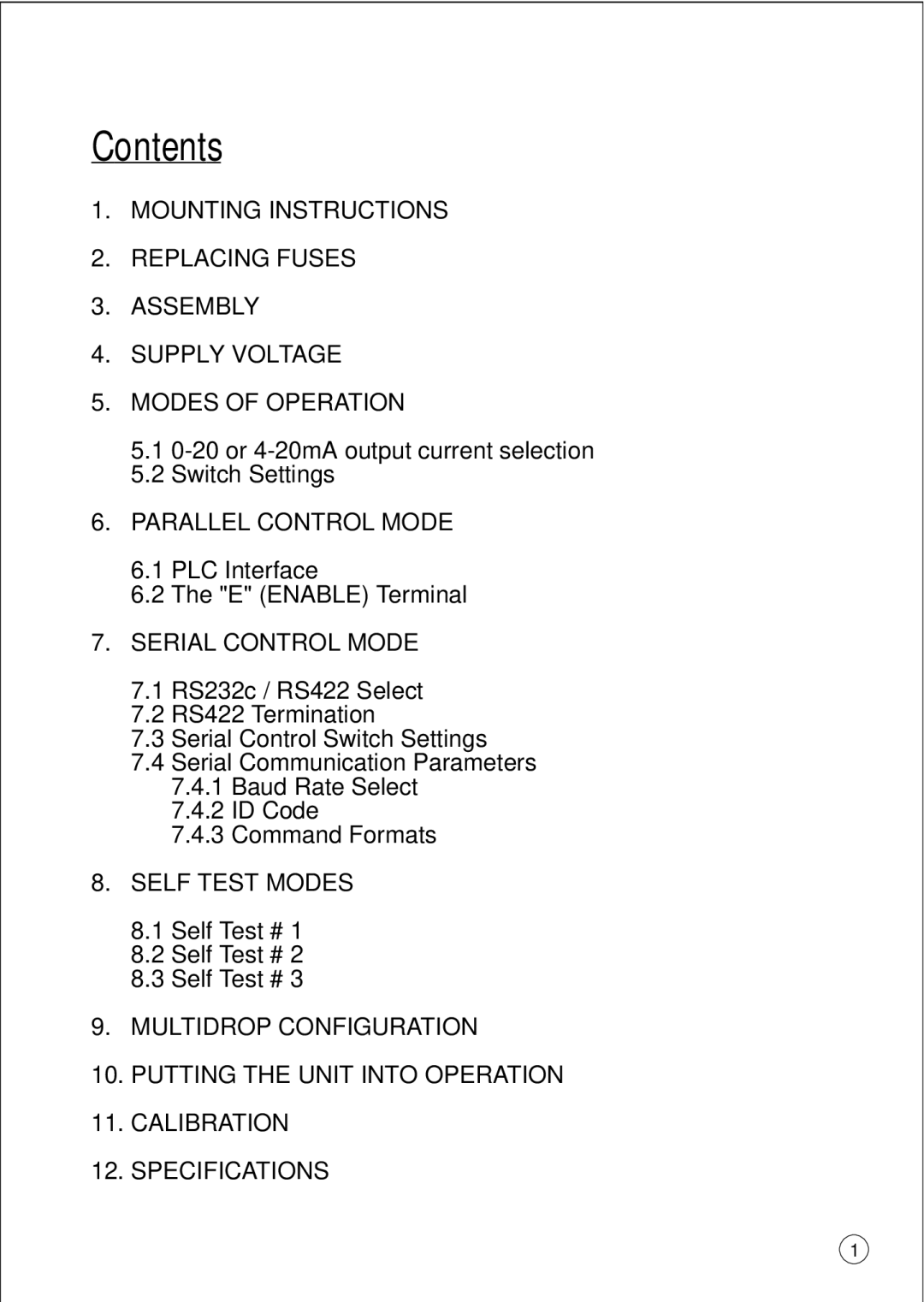 Omega Vehicle Security DRA-DCC-8 manual Contents 