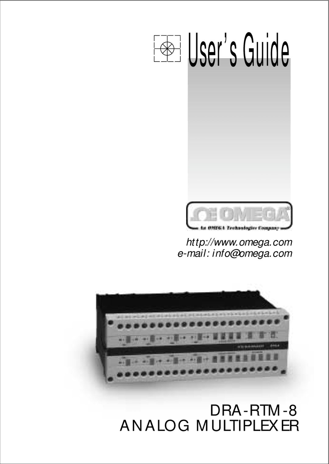 Omega Vehicle Security DRA-RTM-8 manual User’s Guide 