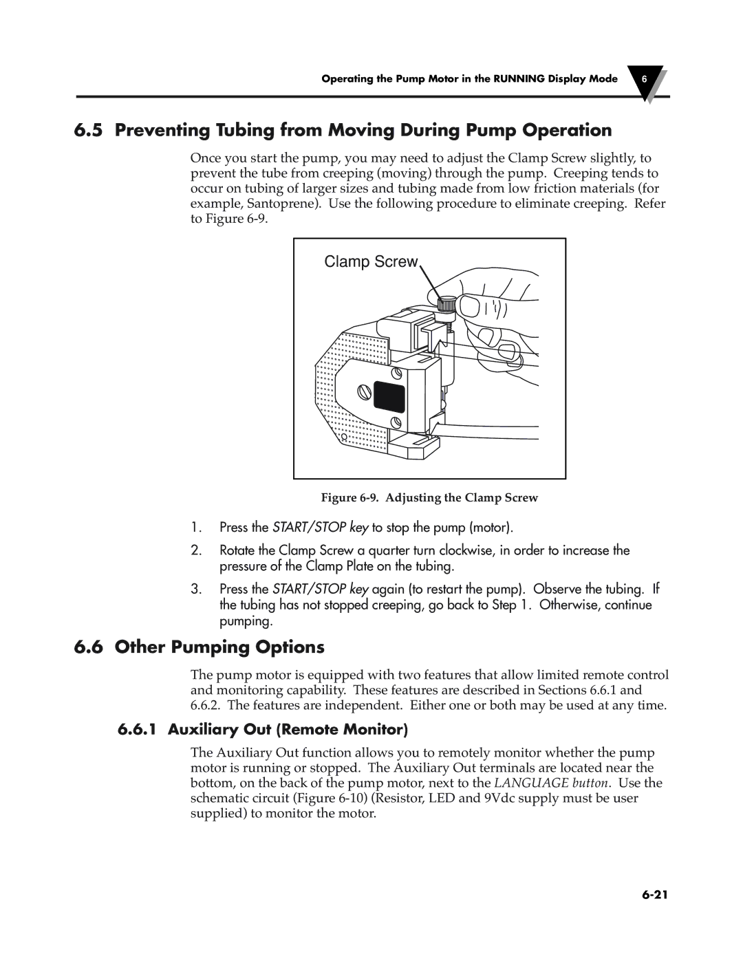 Omega Vehicle Security FPU5-MT-220, FPU5-MT-110 Preventing Tubing from Moving During Pump Operation, Other Pumping Options 