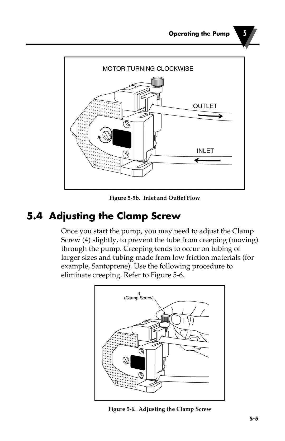 Omega Vehicle Security FPU500 manual Adjusting the Clamp Screw, 5b. Inlet and Outlet Flow 