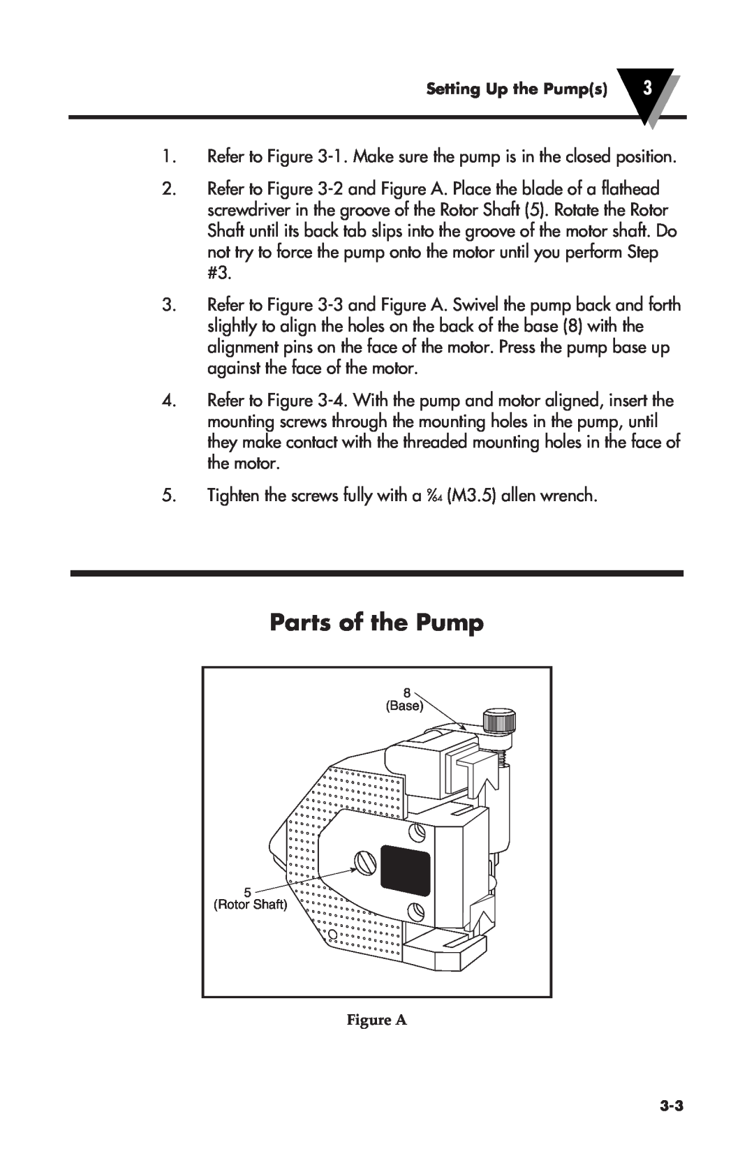 Omega Vehicle Security FPU500 manual Parts of the Pump, Setting Up the Pumps 