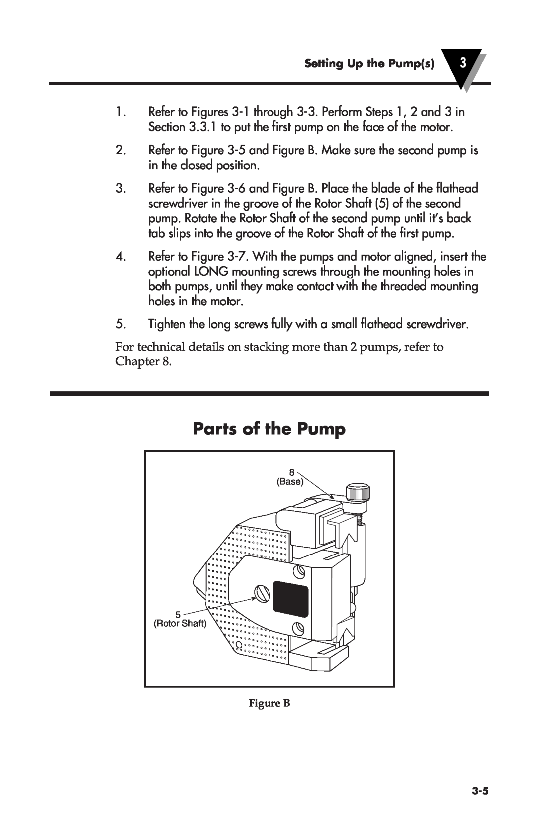 Omega Vehicle Security FPU500 manual Parts of the Pump, Figure B 