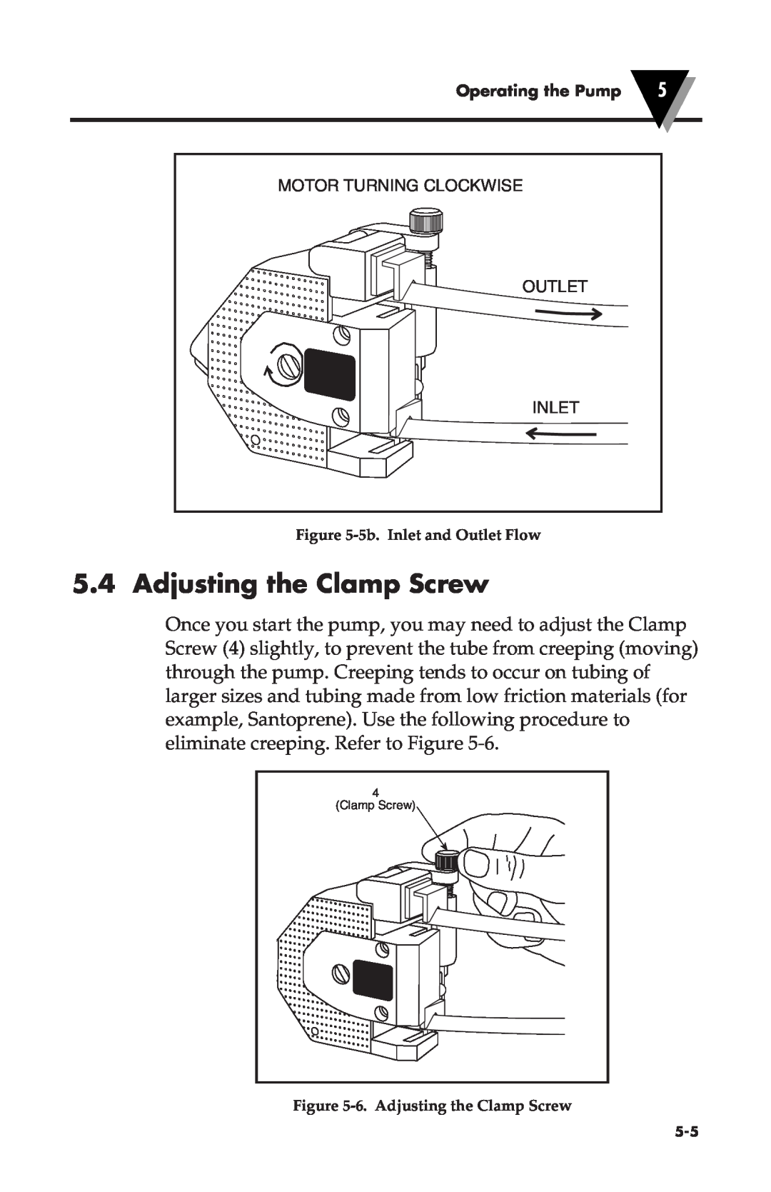 Omega Vehicle Security FPU500 manual 5b.Inlet and Outlet Flow, 6.Adjusting the Clamp Screw 
