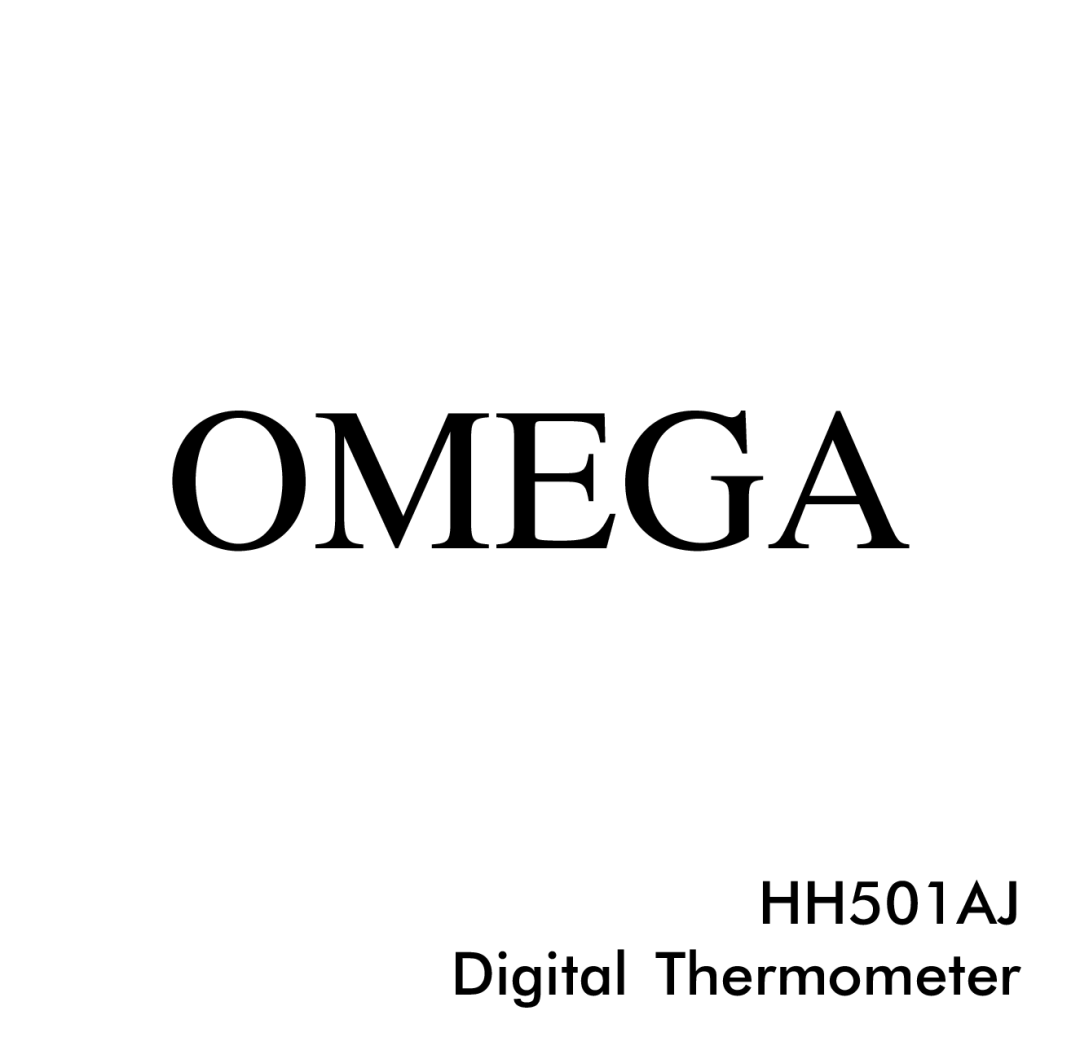 Omega Vehicle Security HH501AJ manual Omega 