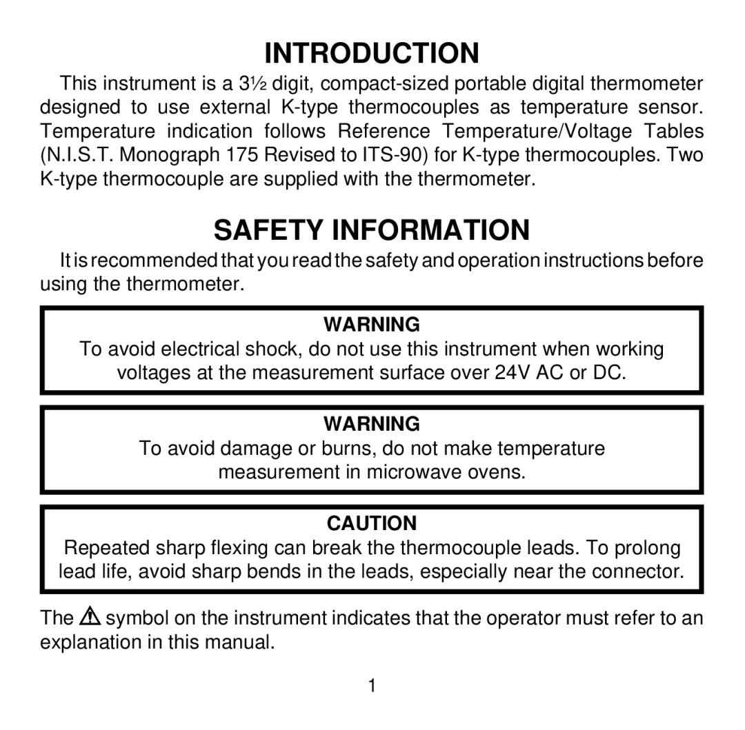 Omega Vehicle Security HH501BK manual Introduction, Safety Information 