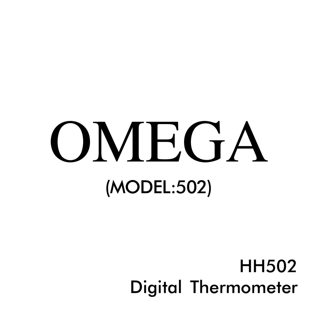 Omega Vehicle Security HH502 manual Omega 