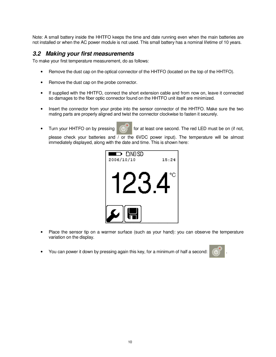 Omega Vehicle Security HHTFO manual Making your first meaasurements 