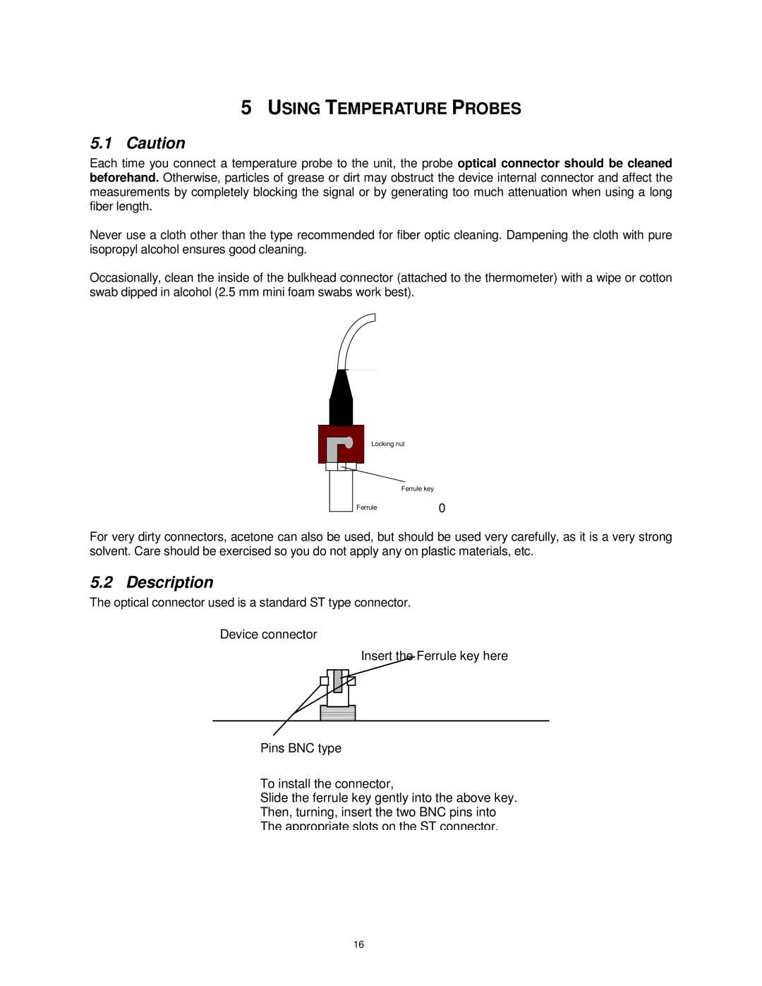 Omega Vehicle Security HHTFO manual Using Temperature Probes, Description 