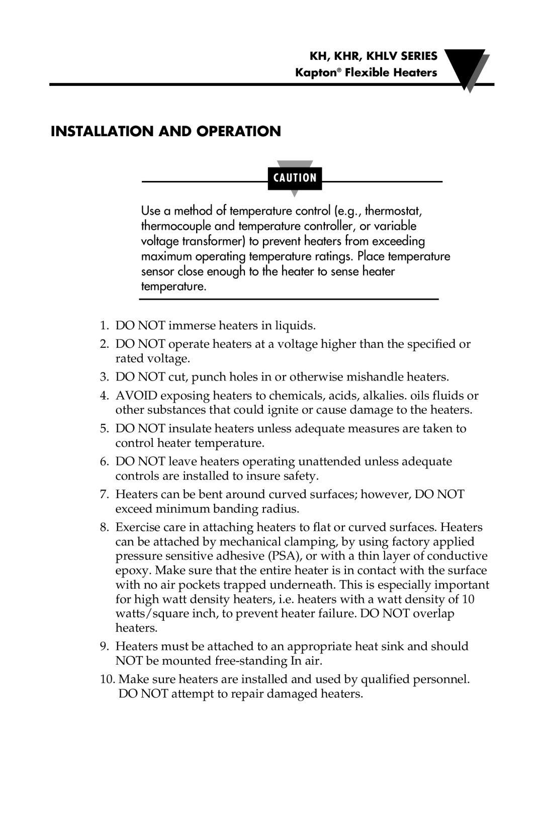 Omega Vehicle Security KHLV Series, KHR manual Installation and Operation 