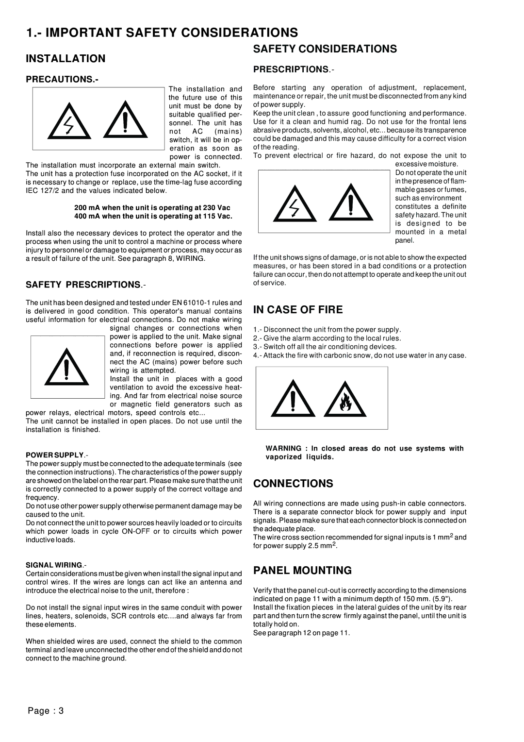 Omega Vehicle Security LDP1XX-21 manual Important Safety Considerations 