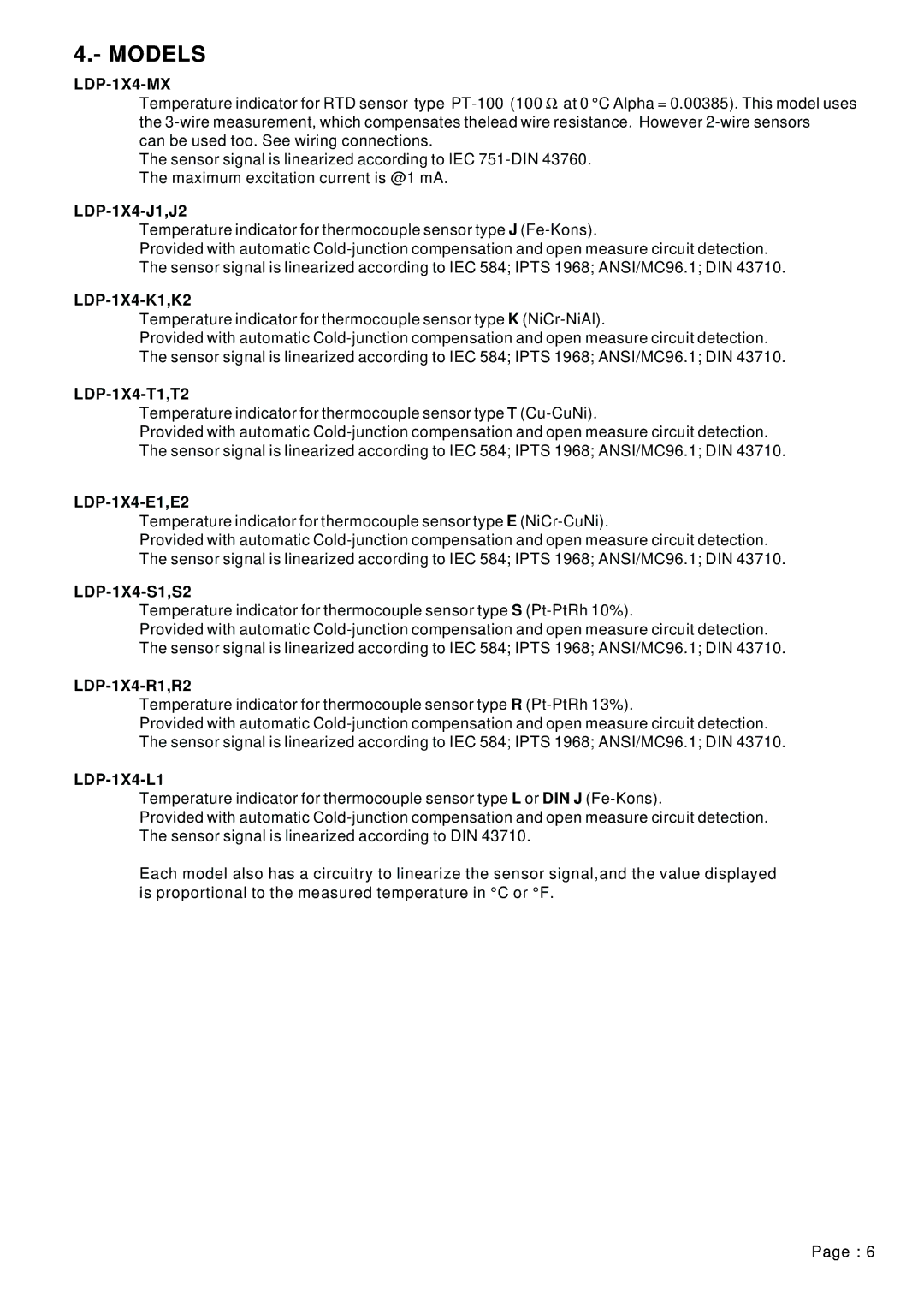 Omega Vehicle Security LDP1XX-21 manual Models, LDP-1X4-MX 