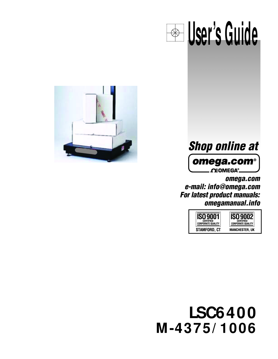 Omega Vehicle Security LSC6400 manual User’sGuide, M-4375/1006, Shop online at 
